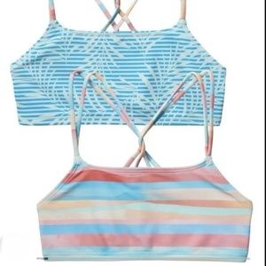 NWT Athleta Girl sunset oasis reversible bikini top - XXL(16)